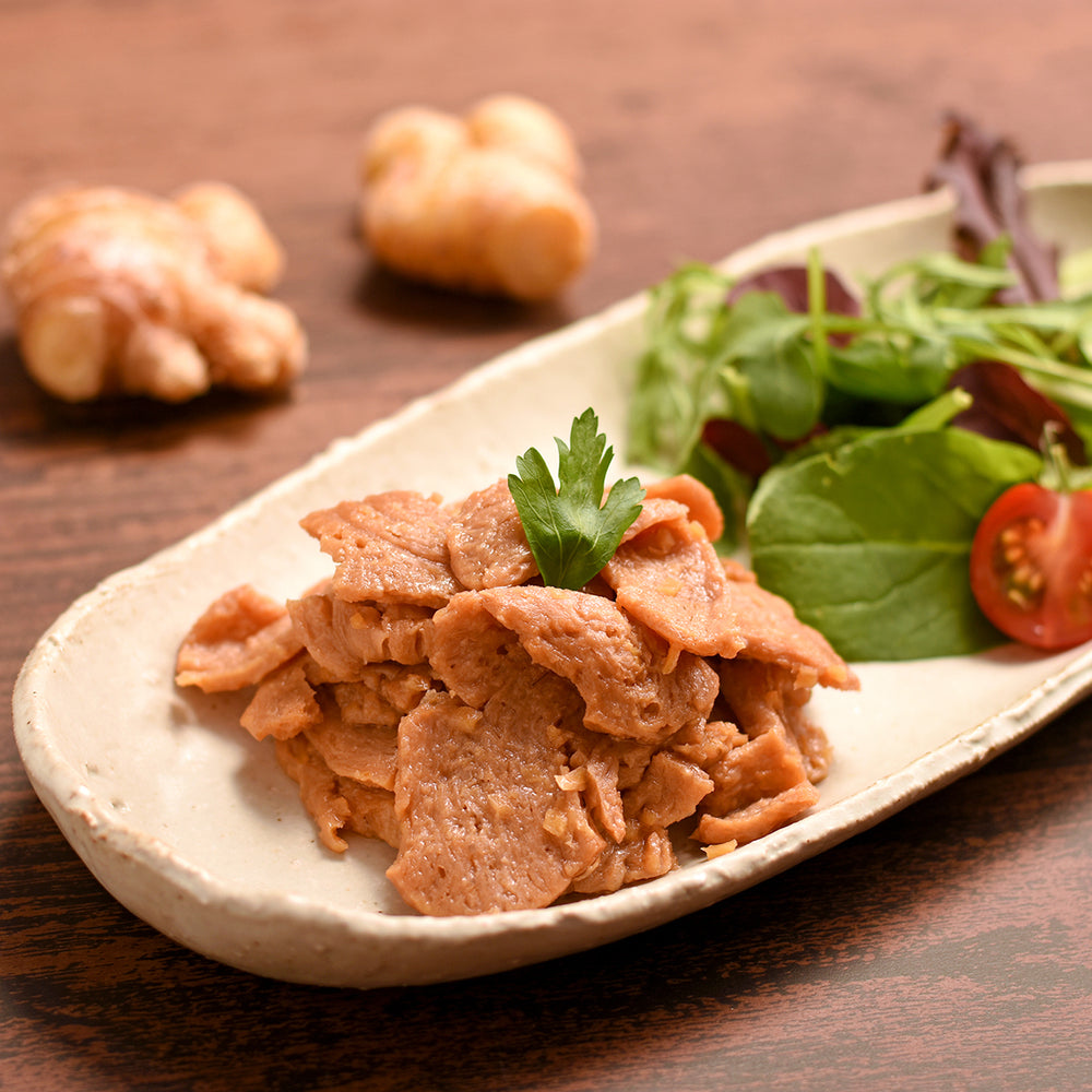 染野屋の「ソミート」 大豆ミート しょうが焼き 100g×20パック – 株式